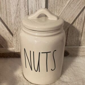 Rae Dunn Baby Ceramic 'Nuts' Storage Jar
